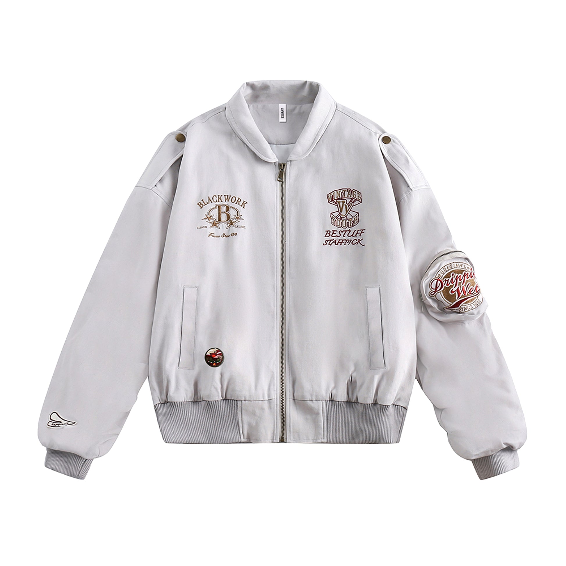 Lapel Baseball Uniform Jacket Men - enhanced image 15