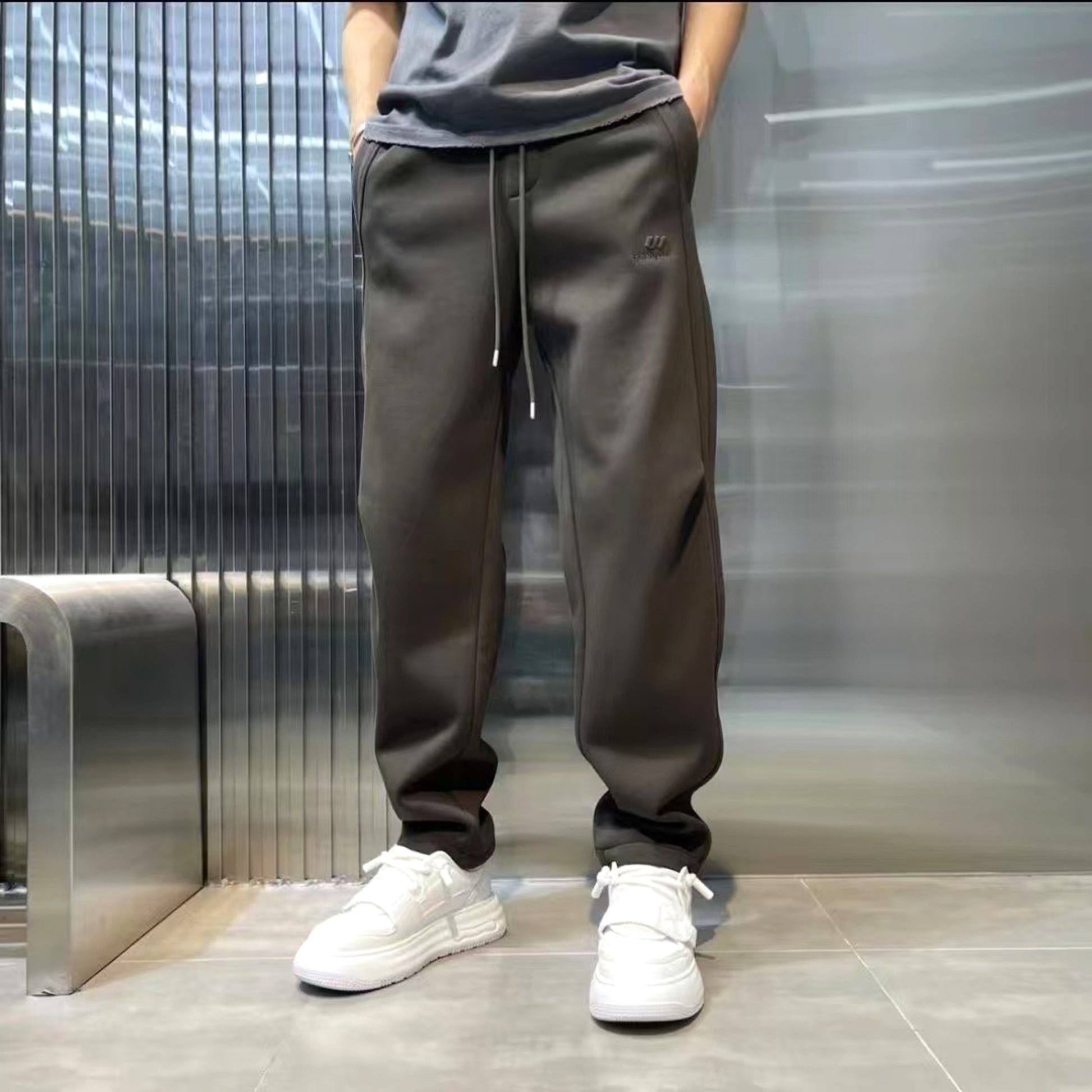 Loose Straight Track Sweatpants Casual Long Pants Men - enhanced image 15