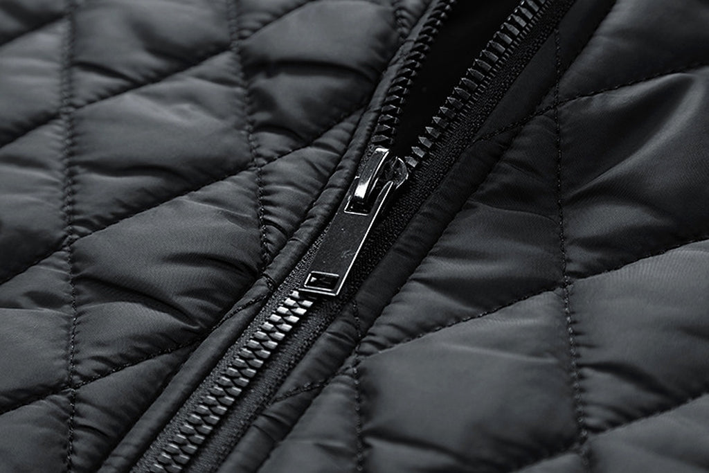 Men's Casual Jacket Quilted Cotton Removable Hood Jacket - enhanced image 15
