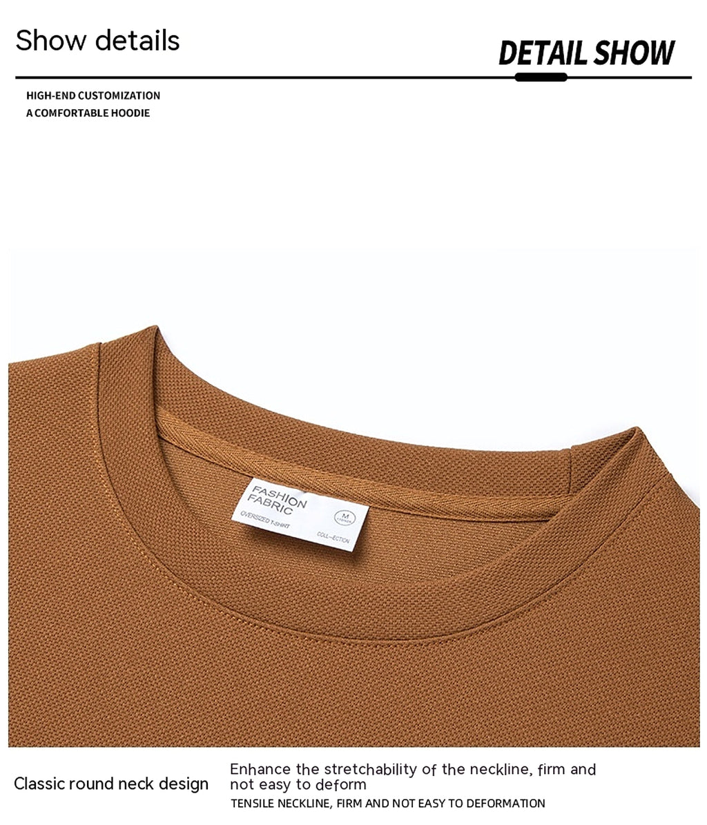 Men's Round Neck Air Layer Sweaters Menswear Youth Fashion Casual All-matching Hoodie - enhanced image 15