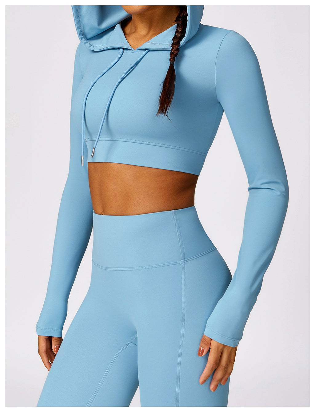 Outdoor Running Hooded Top Yoga Leggings - enhanced image 15