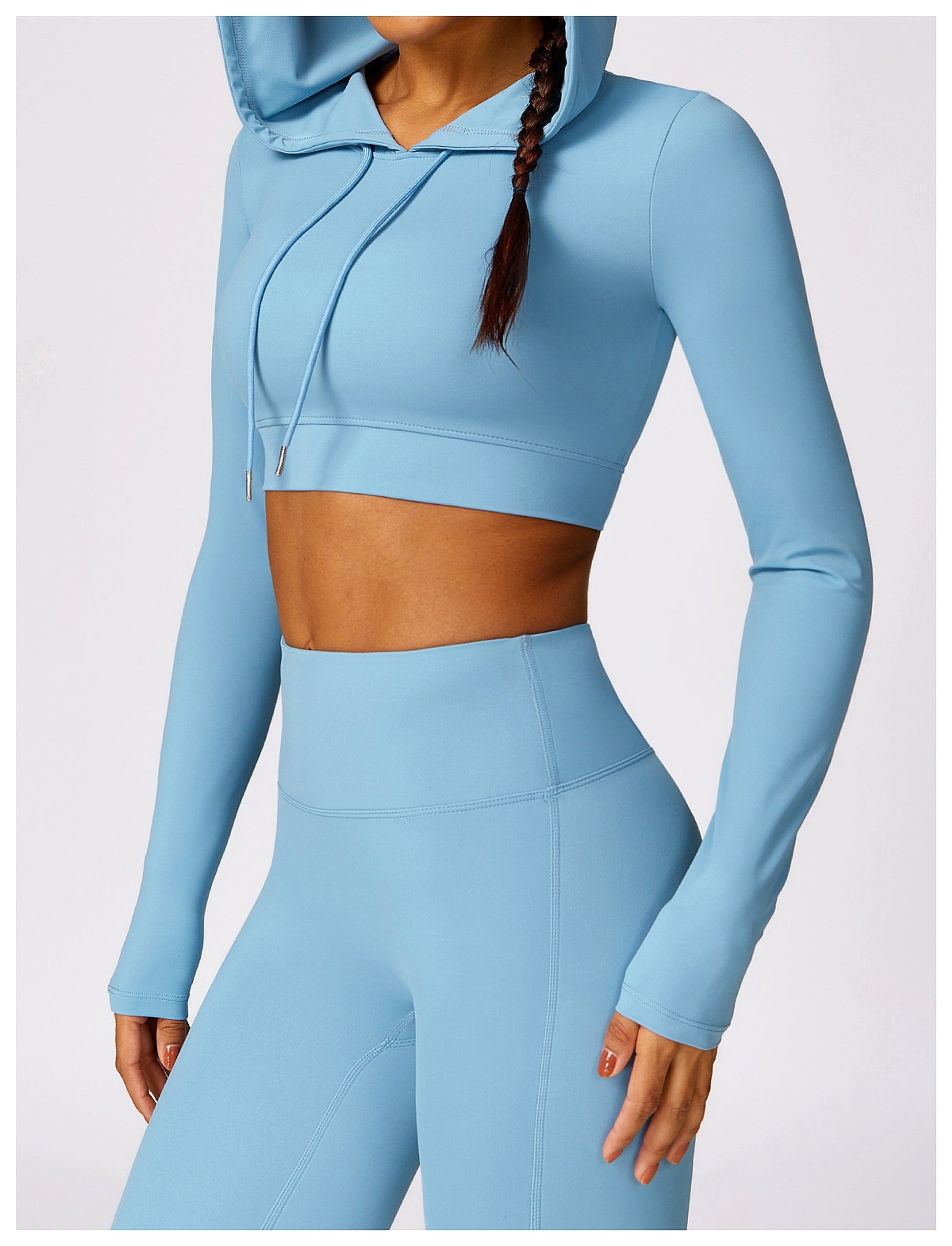 Outdoor Running Hooded Top Yoga Leggings - enhanced image 15