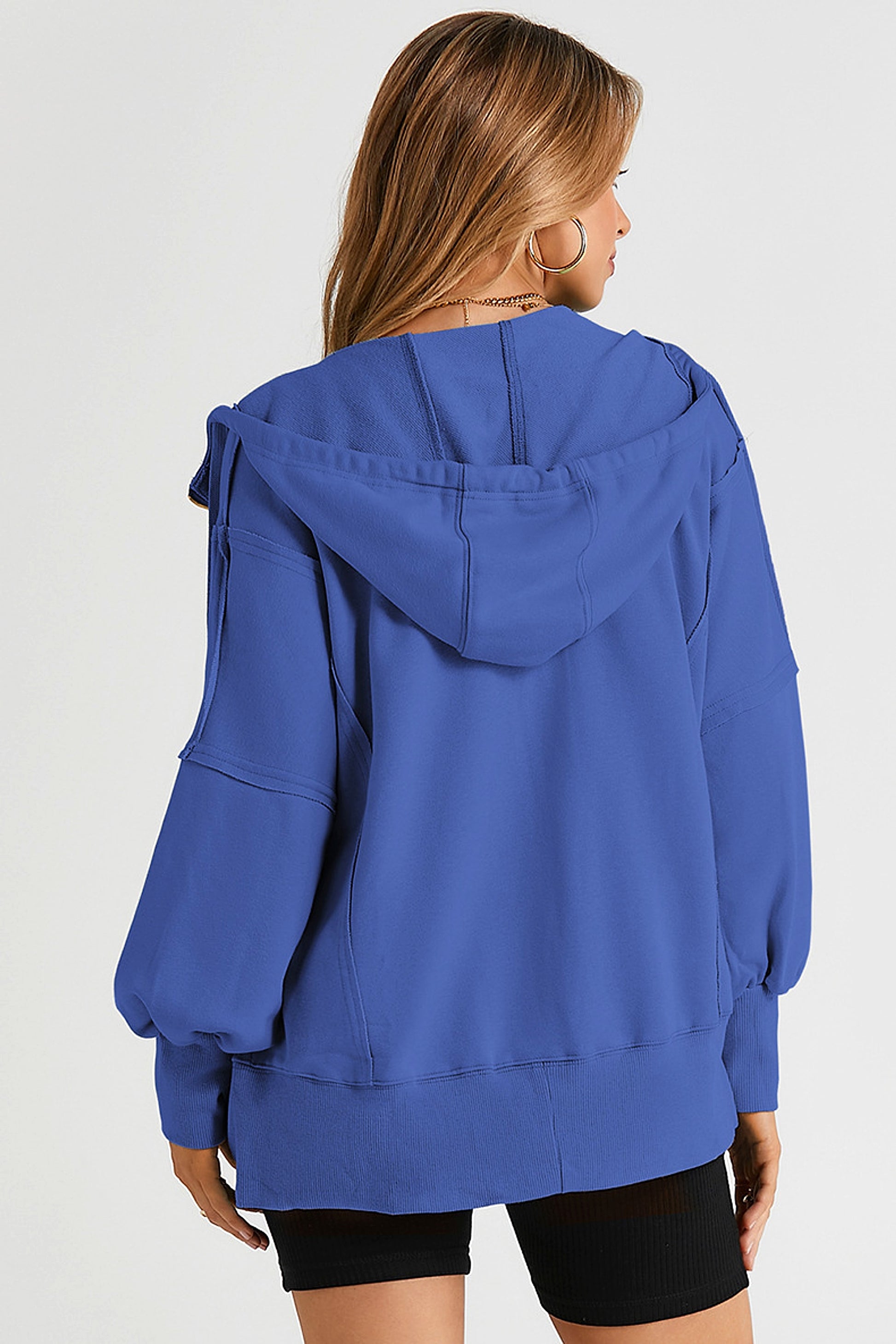 Solid Color Long Sleeve Sweater For Women (Zipper) - enhanced image 15