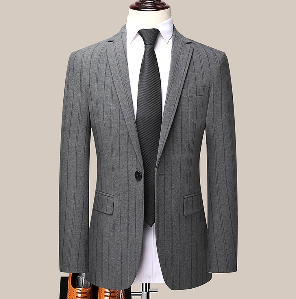 Graysven™ – Slim Striped Wedding & Business Suit - enhanced image 15
