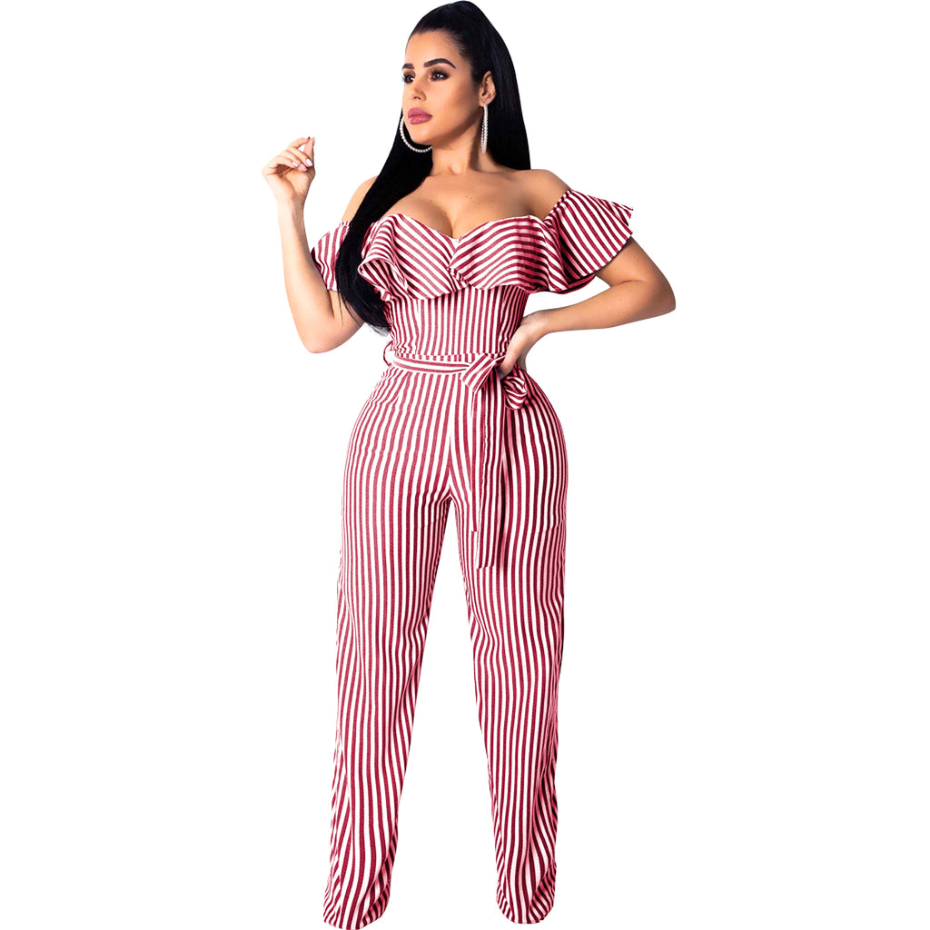 striped jumpsuit - enhanced image 15