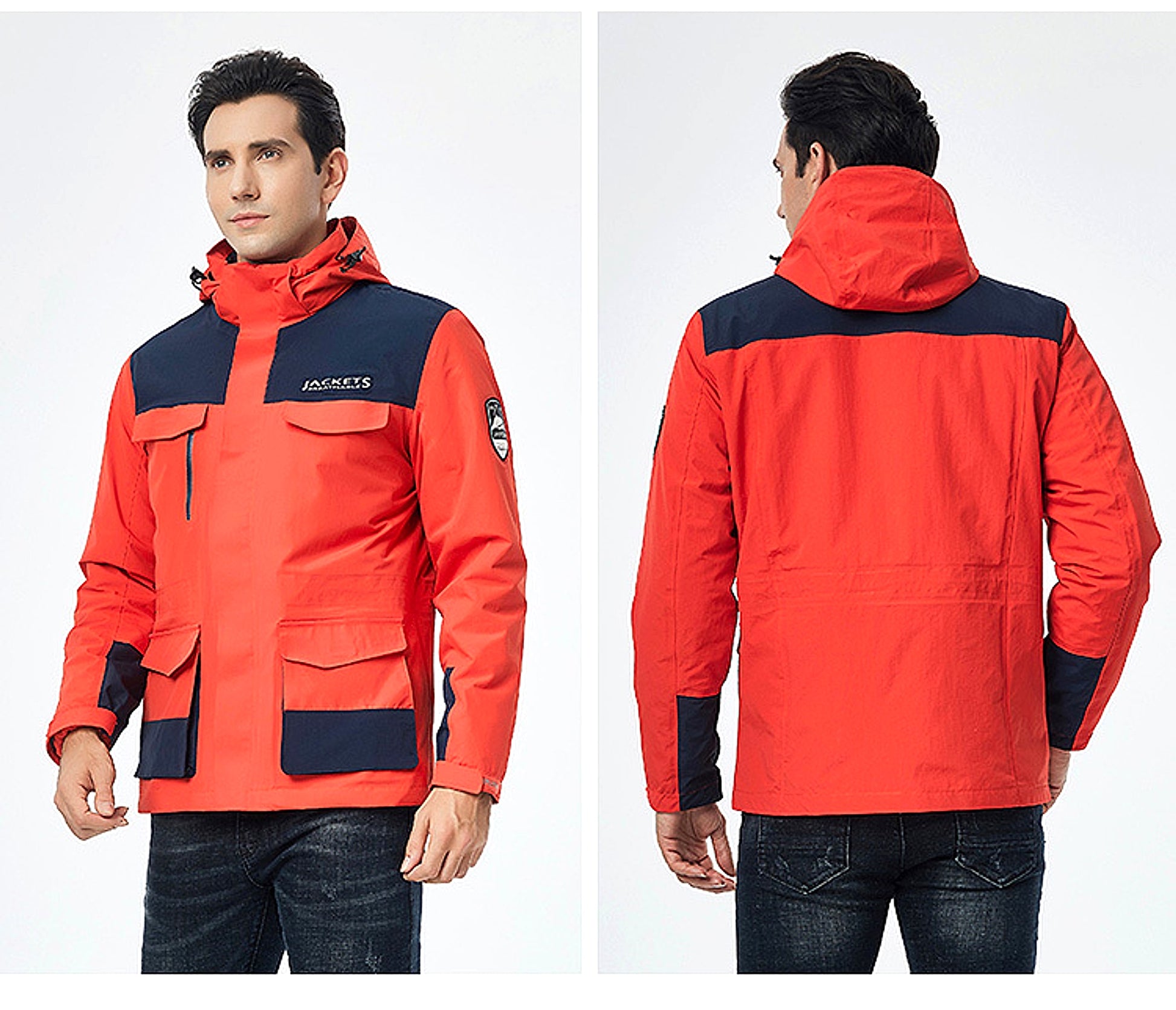Winter Men Ski Jacket Waterproof Windproof Breathable Warm Softshell Long Sleeved Coat - enhanced image 15