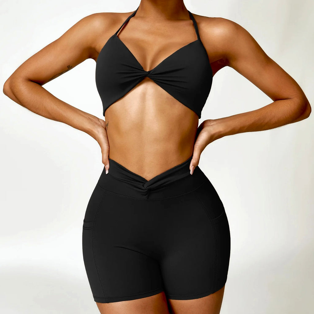 Yoga Suit Women Quick-drying Beauty Back Fitness Sports Clothes (Leggings) - enhanced image 15