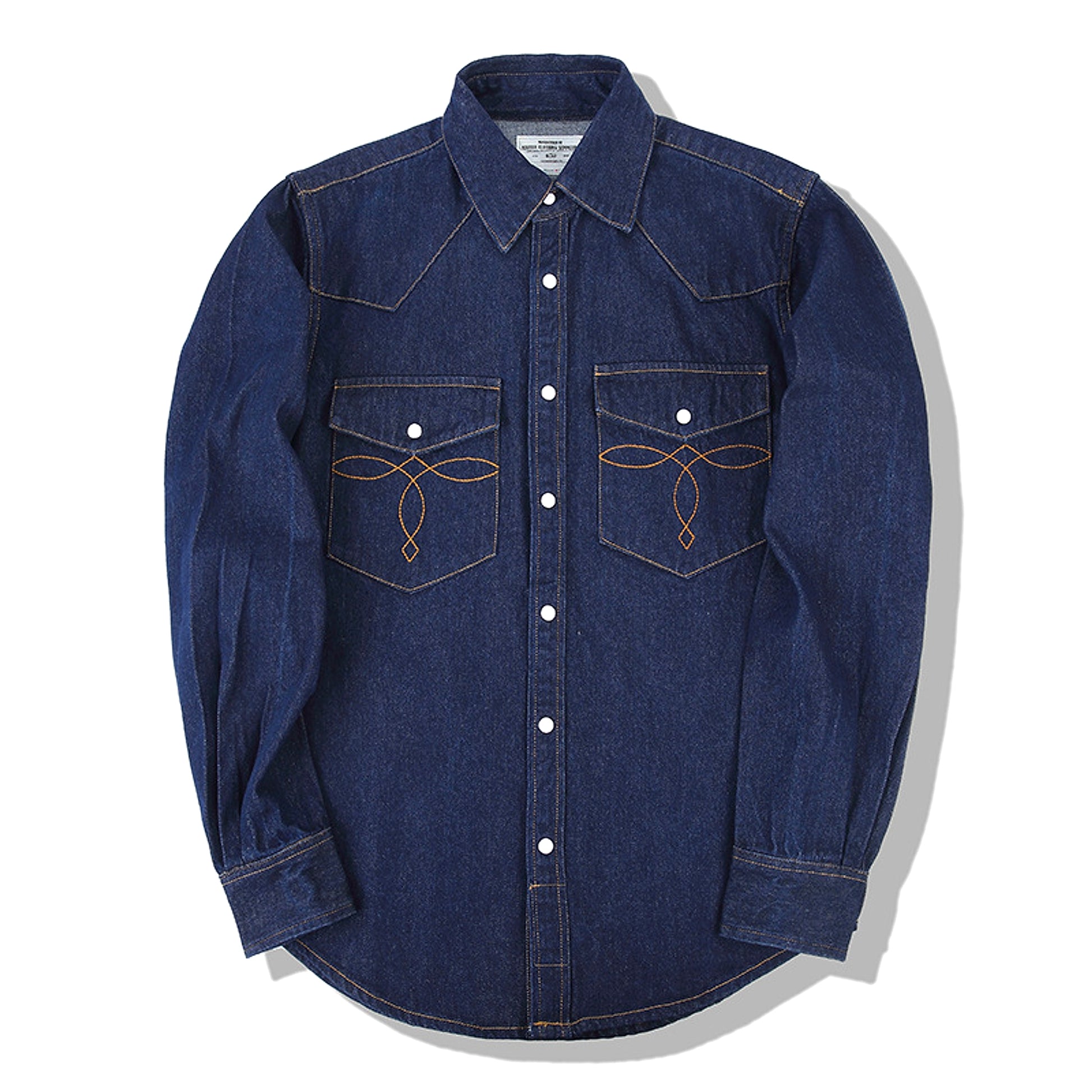 Classic Bag Flower Wash Denim Shirt - enhanced image 16