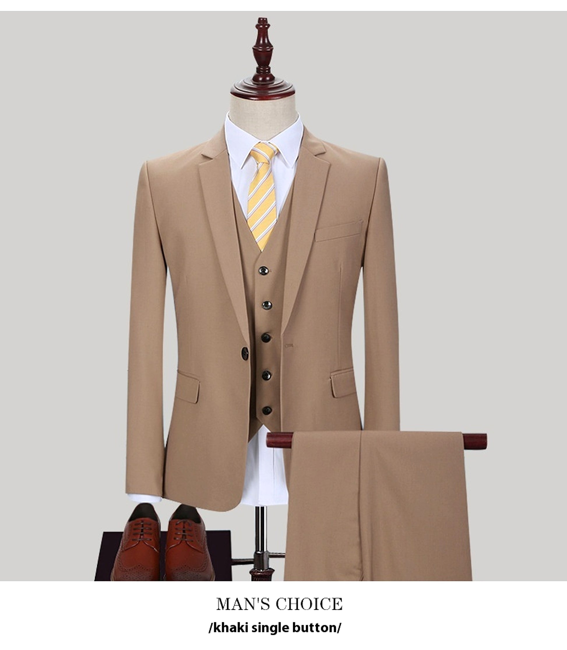 Veridien™ – Korean Slim Fit 3-Piece Suit - enhanced image 16