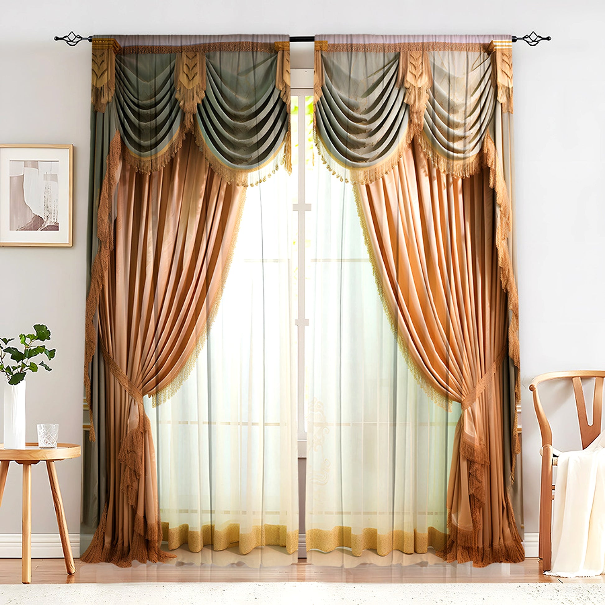 Floréalis™ – European Floral Embroidered Curtain Panel - enhanced image 16