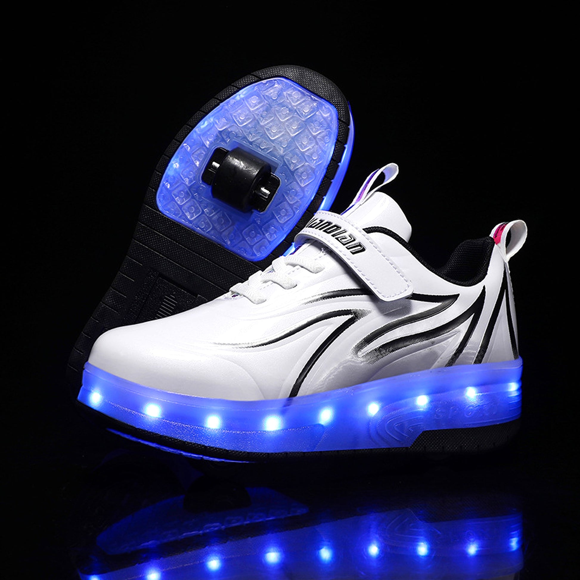 Light Charging Pulley Shoes Single And Double Wheels - enhanced image 16