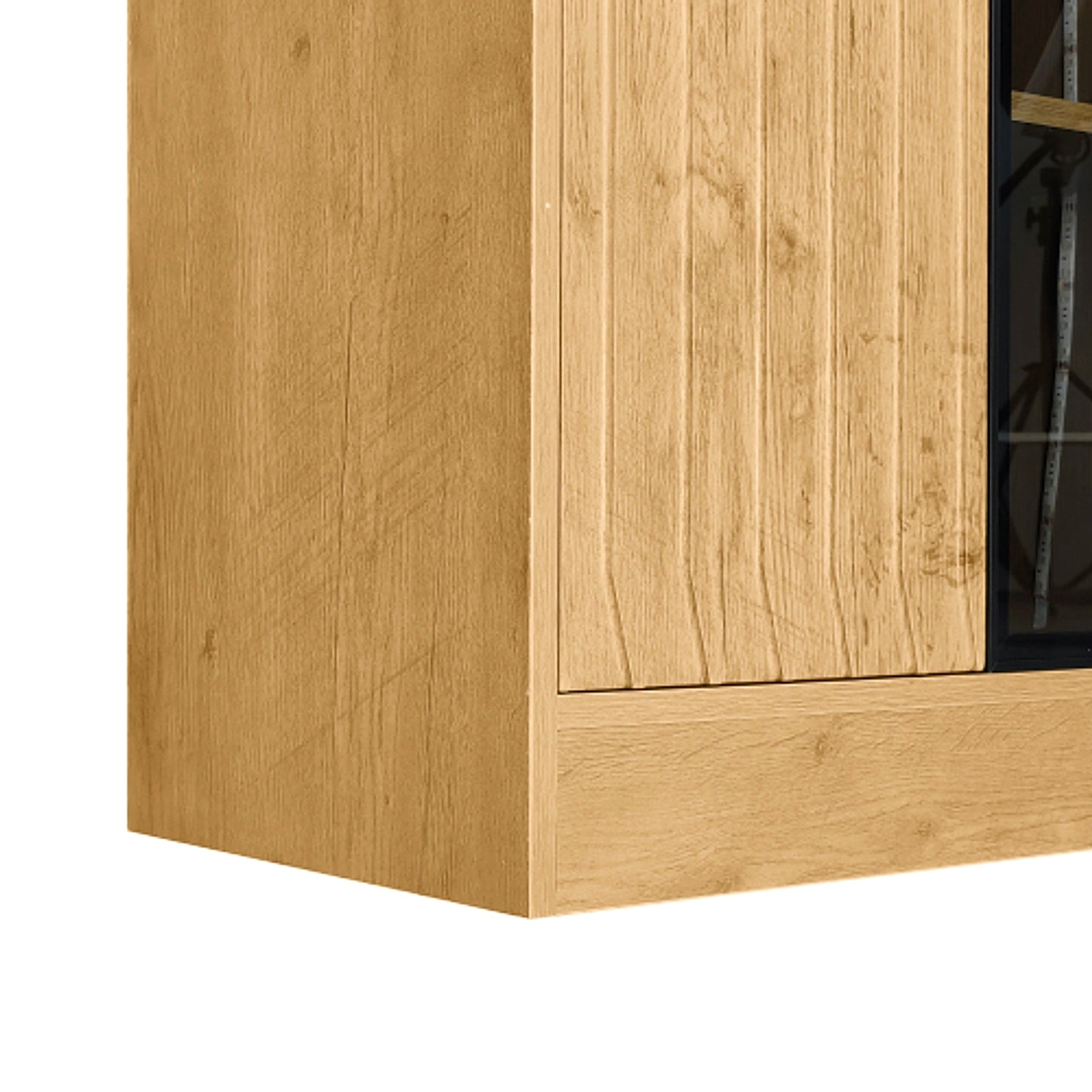 LuneluX_Home – Bathroom Cabinet with Glass Doors, LED Lighting & Wooden Finish (160 cm) - enhanced image 16