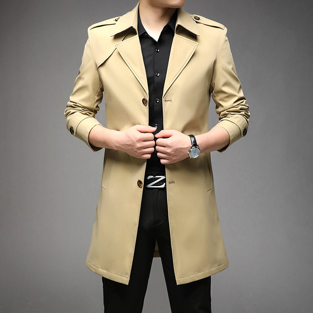 UrbanLayer™ – Mid-Length Trench Coat for Men - enhanced image 16