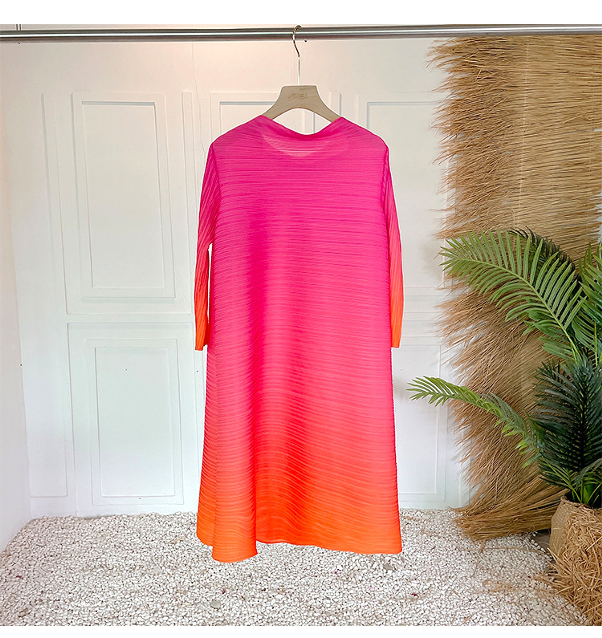 Pleated Plus Size Dress Women - enhanced image 16