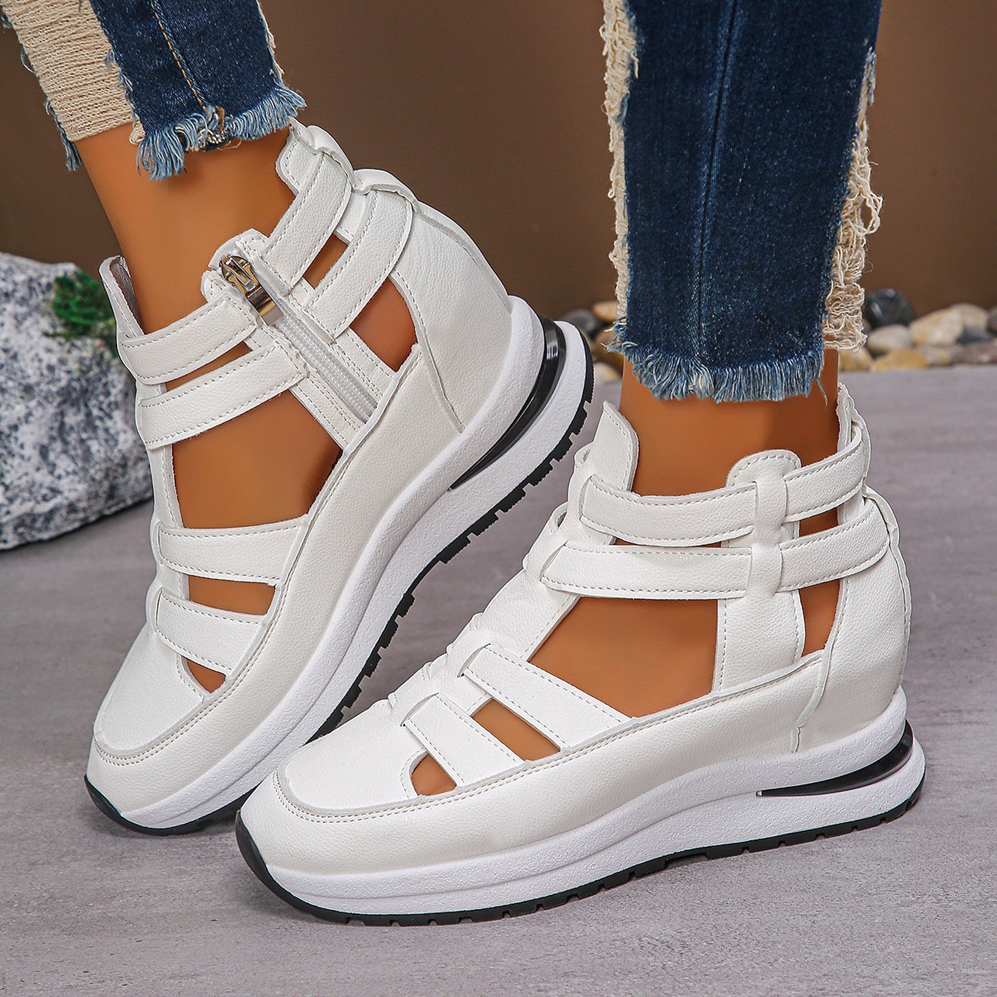ALLFASHION™ – AirWave Velcro Platform Sandals - enhanced image 16