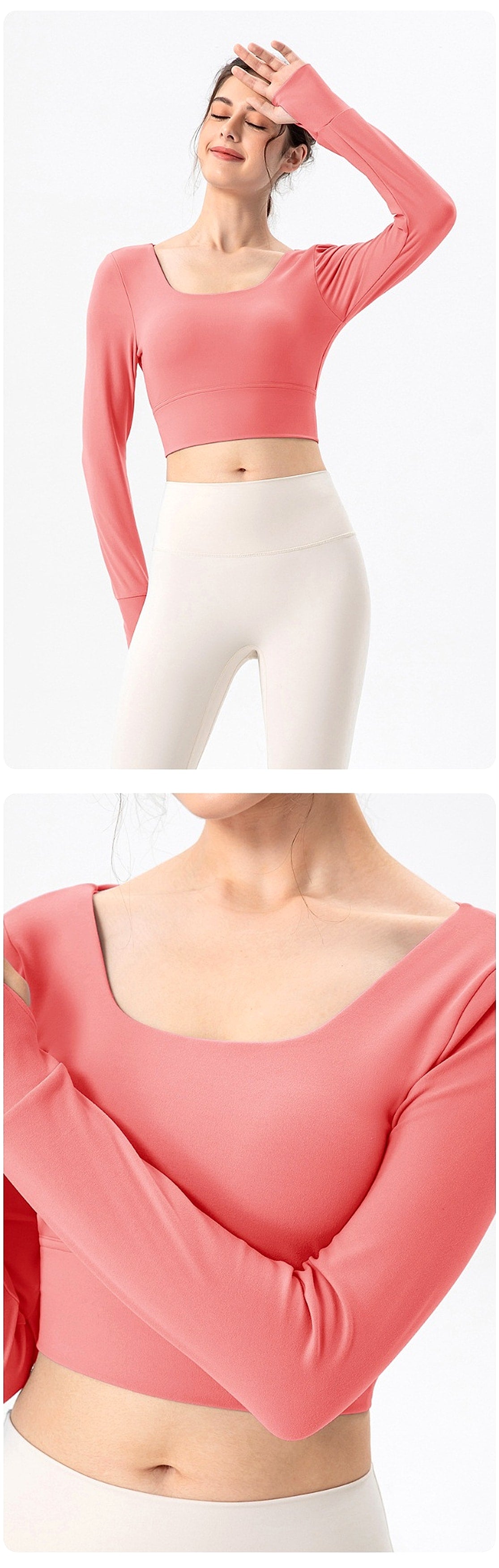 Yoga Leggings Clothes Women With Chest Pad - enhanced image 16