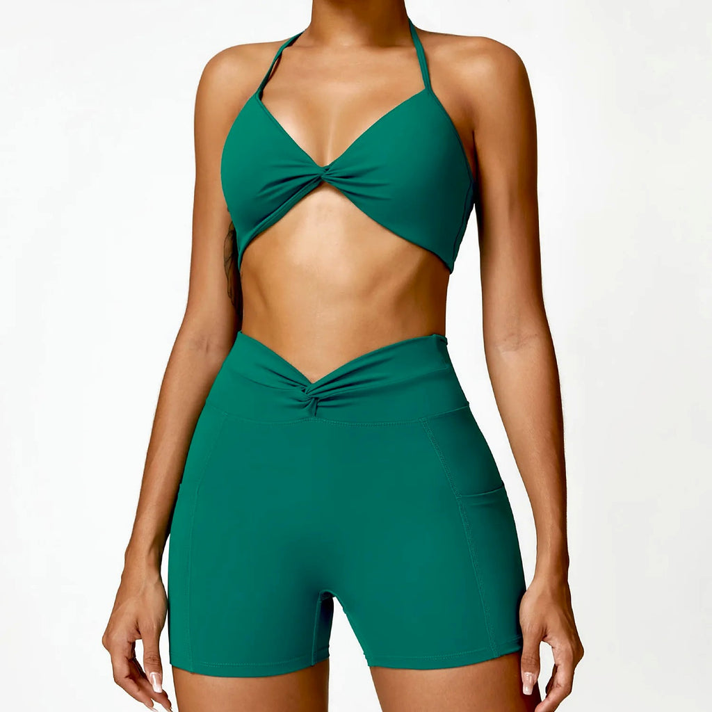 Yoga Suit Women Quick-drying Beauty Back Fitness Sports Clothes (Leggings) - enhanced image 16