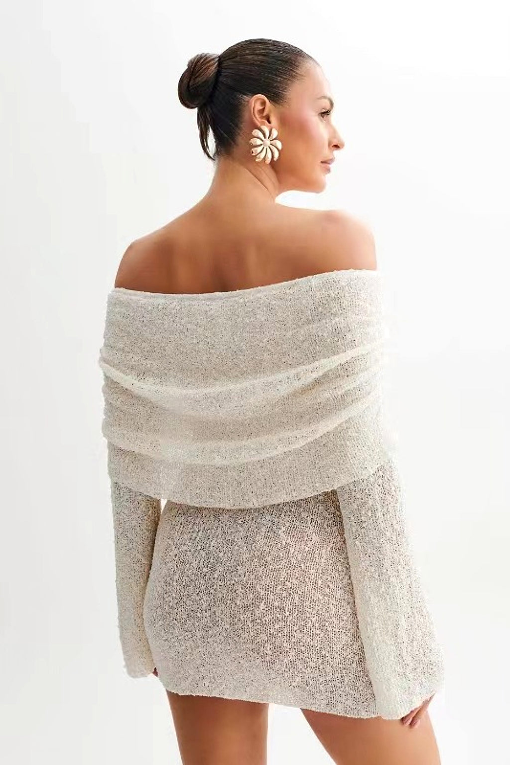 25 Edition – Off-Shoulder Knit Bodycon Dress - enhanced image 17