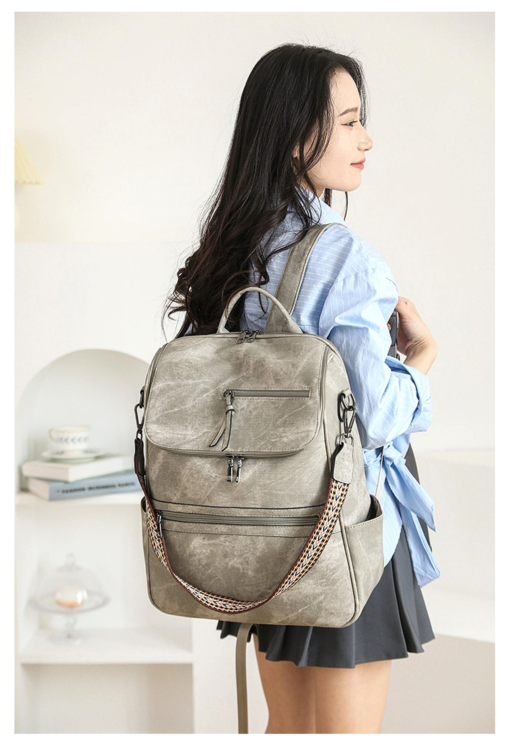 ALLFASHION™ – RetroSense™ College Backpack - enhanced image 17