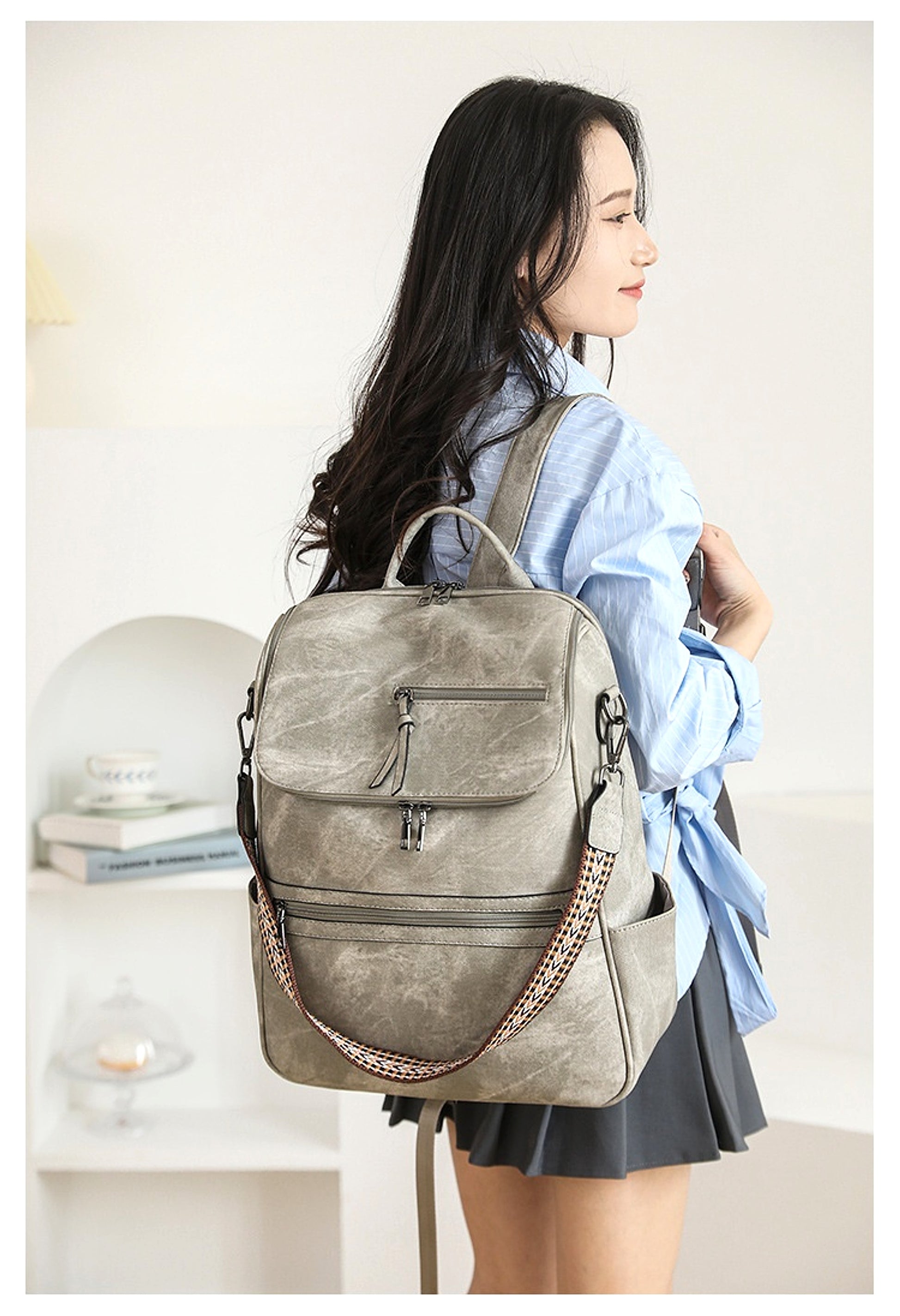 ALLFASHION™ – RetroSense™ College Backpack - enhanced image 17