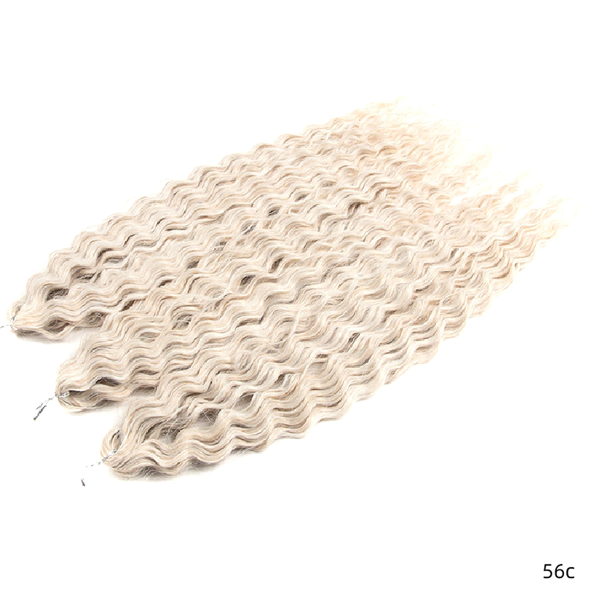LuxeWave - Chemical Fiber Water Ripple Crochet Curls Hair Extensions - enhanced image 17