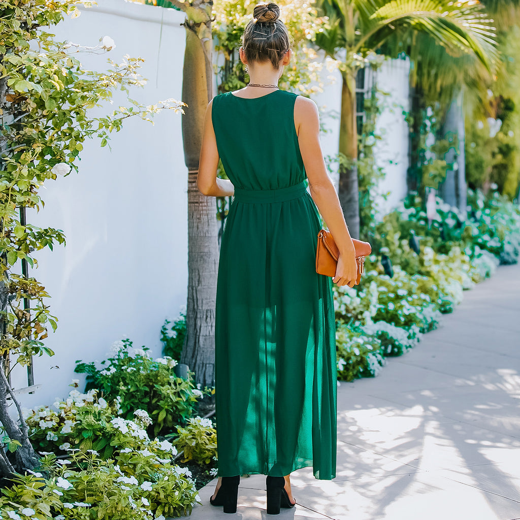 European And American V Neck Dress Women's Long Skirt - enhanced image 17