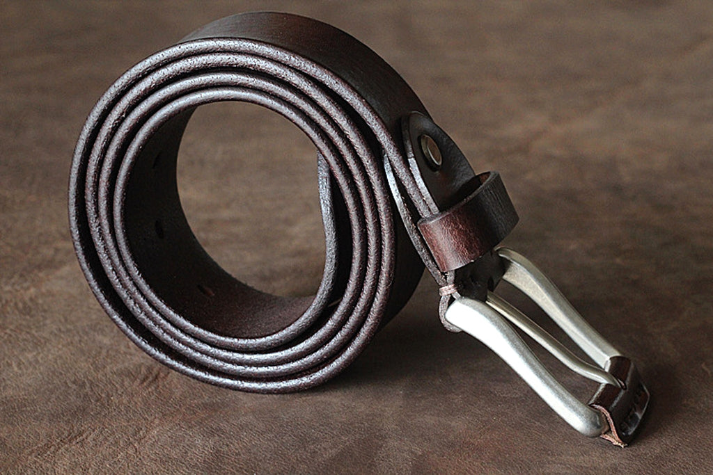 First Layer Cowhide Handmade Belt Men's Pin Buckle Belt - enhanced image 17