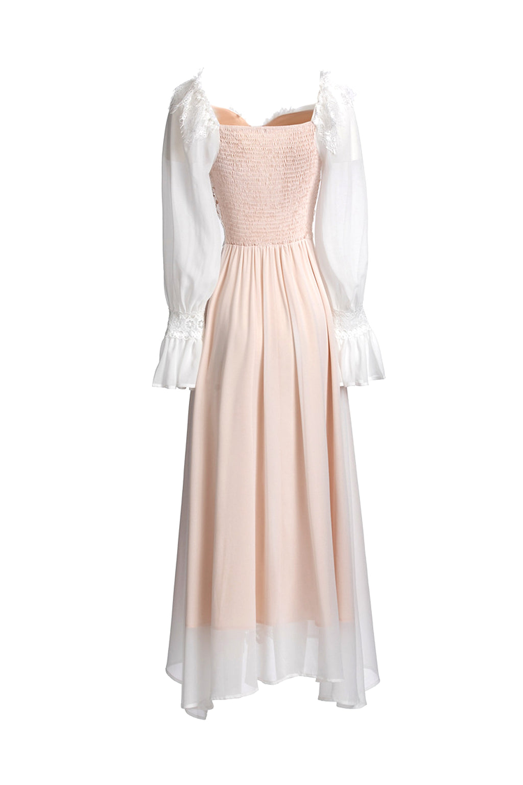 French Temperament Gentle Mesh Spliced Lace Slim Fit Dress - enhanced image 17
