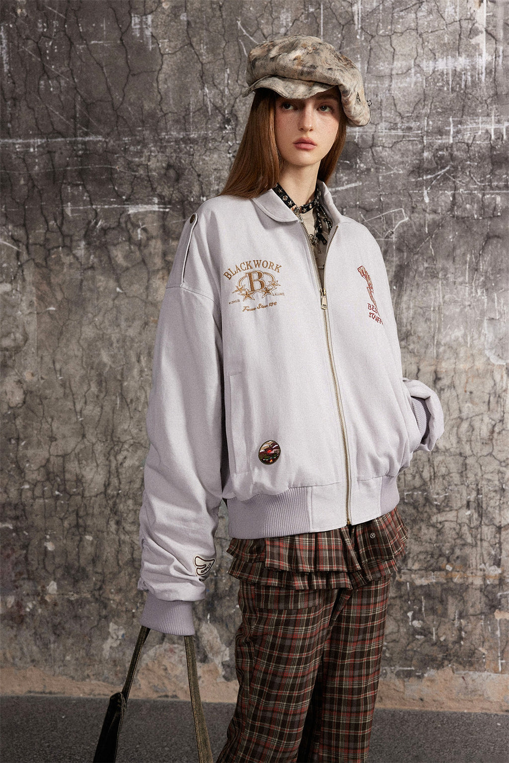 Lapel Baseball Uniform Jacket Men - enhanced image 17