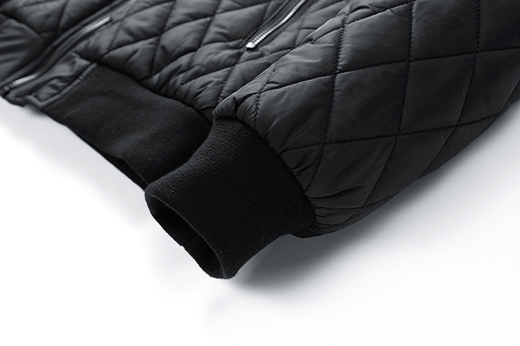 Men's Casual Jacket Quilted Cotton Removable Hood Jacket - enhanced image 17
