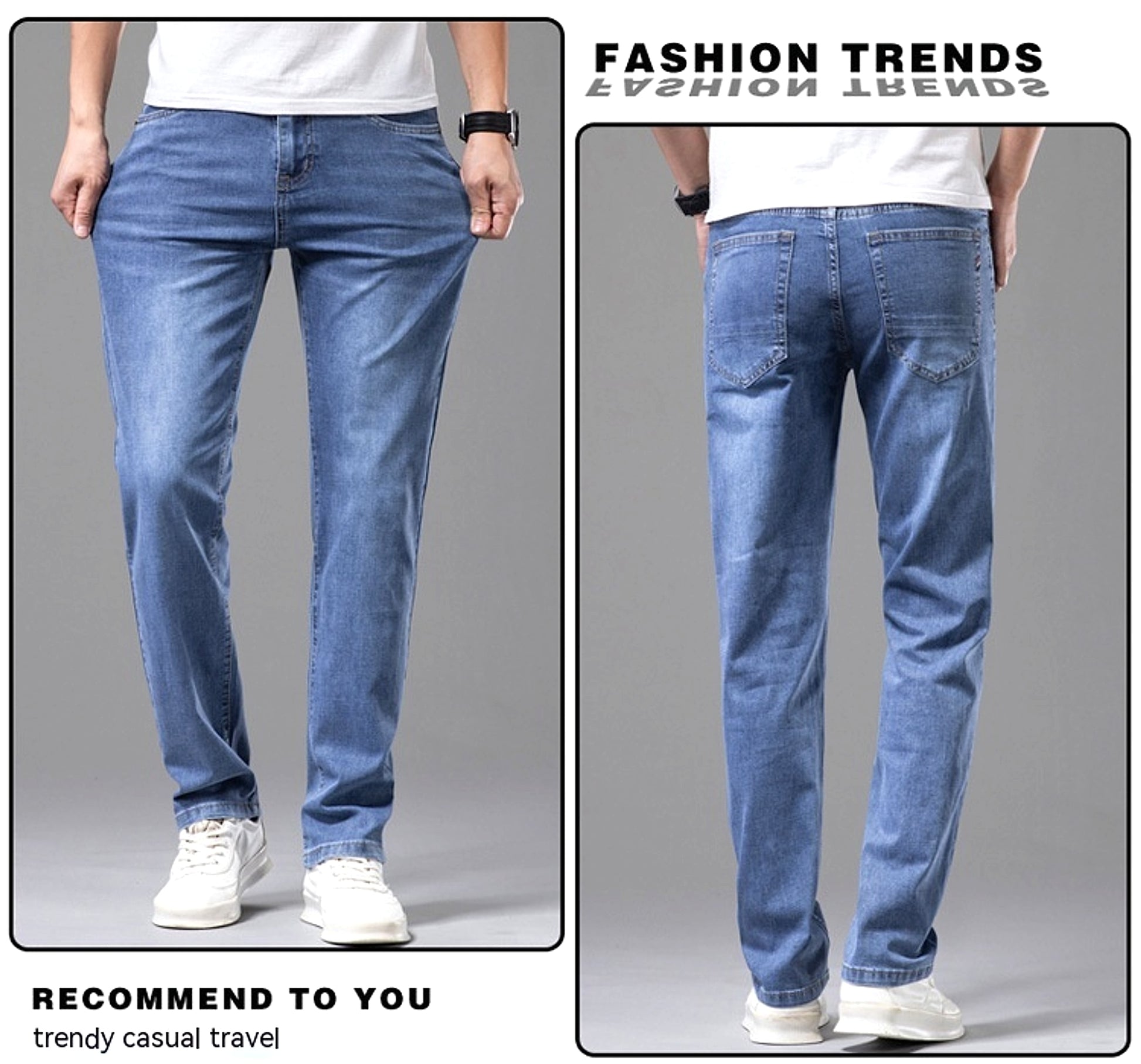 Men's Fashion Loose Casual Long Pants (Jeans & Pants) - enhanced image 17