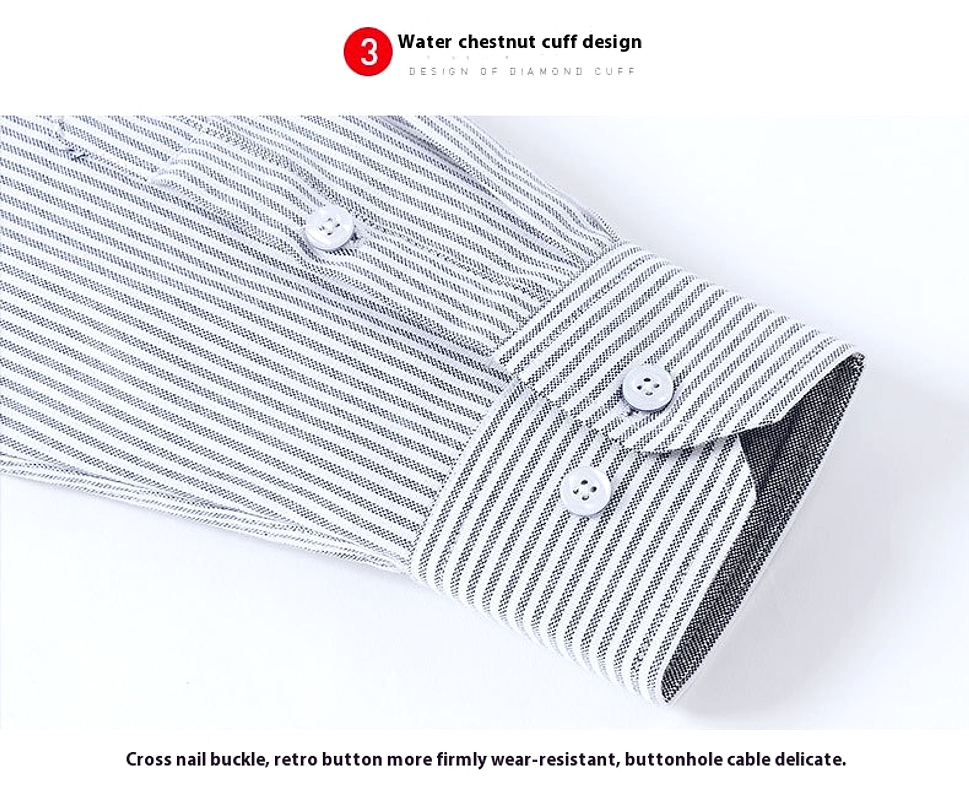 Men's Purified Cotton Long Sleeve DressShirt Anti-wrinkle Heartless Slim Fit - enhanced image 17