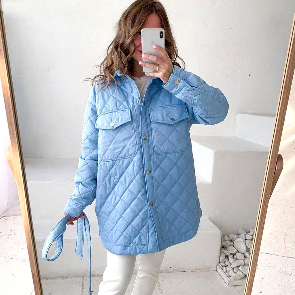 A.1 Women Rhombus Cotton-padded Jacket - enhanced image 17