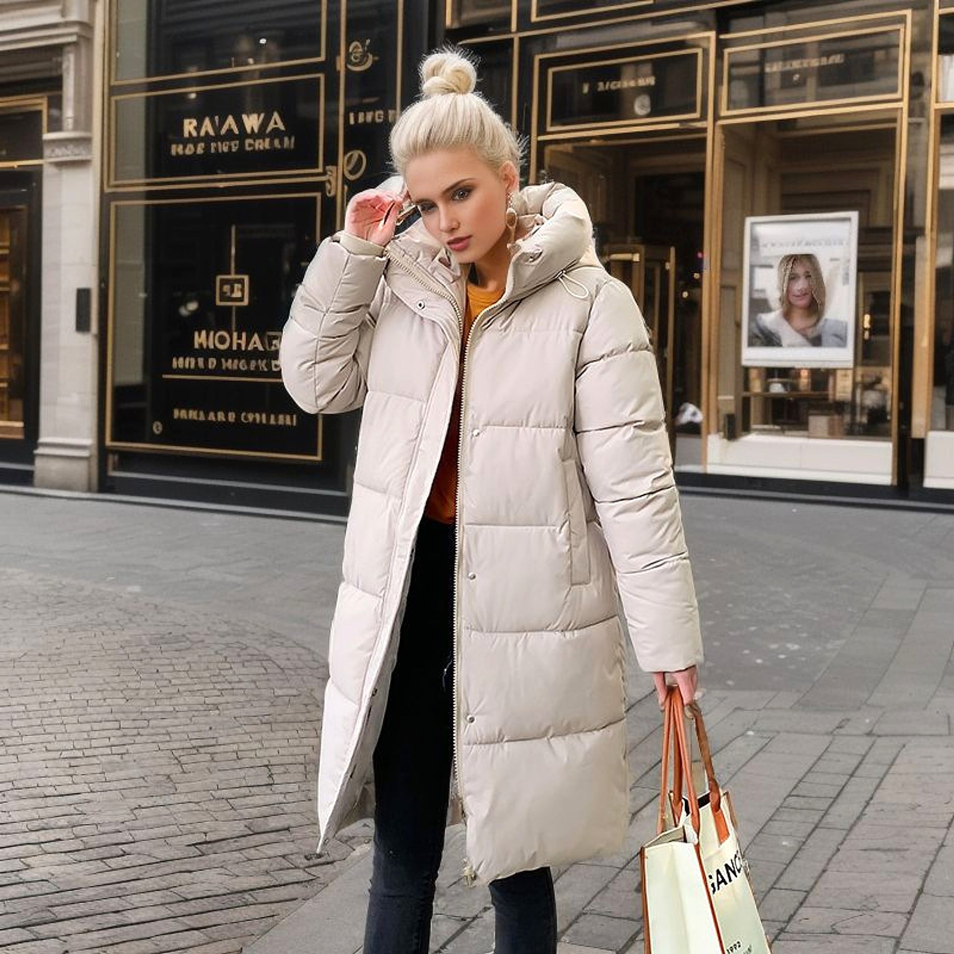 Women's Fashion Casual Loose All-match Down Cotton Clothing Cotton Jacket - enhanced image 17