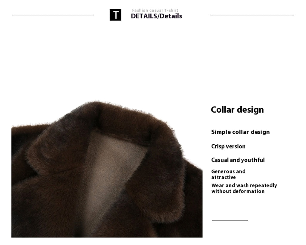Xuelan Mink Fur Warm Coat On Both Sides Jacket Ment - enhanced image 17