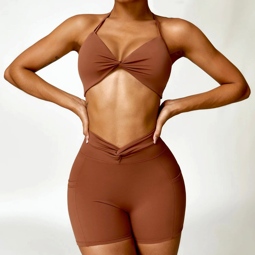 Yoga Suit Women Quick-drying Beauty Back Fitness Sports Clothes (Leggings) - enhanced image 17