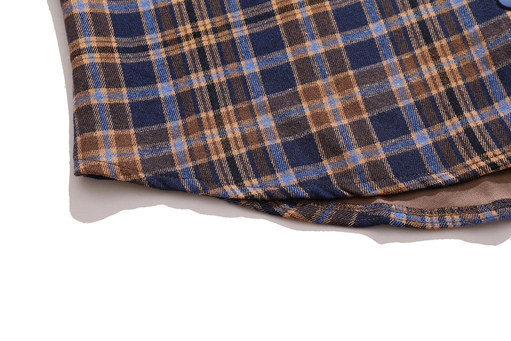 Fashion Brand Plaid Long Sleeve DressShirt Coat Jacket Men & Women - enhanced image 18
