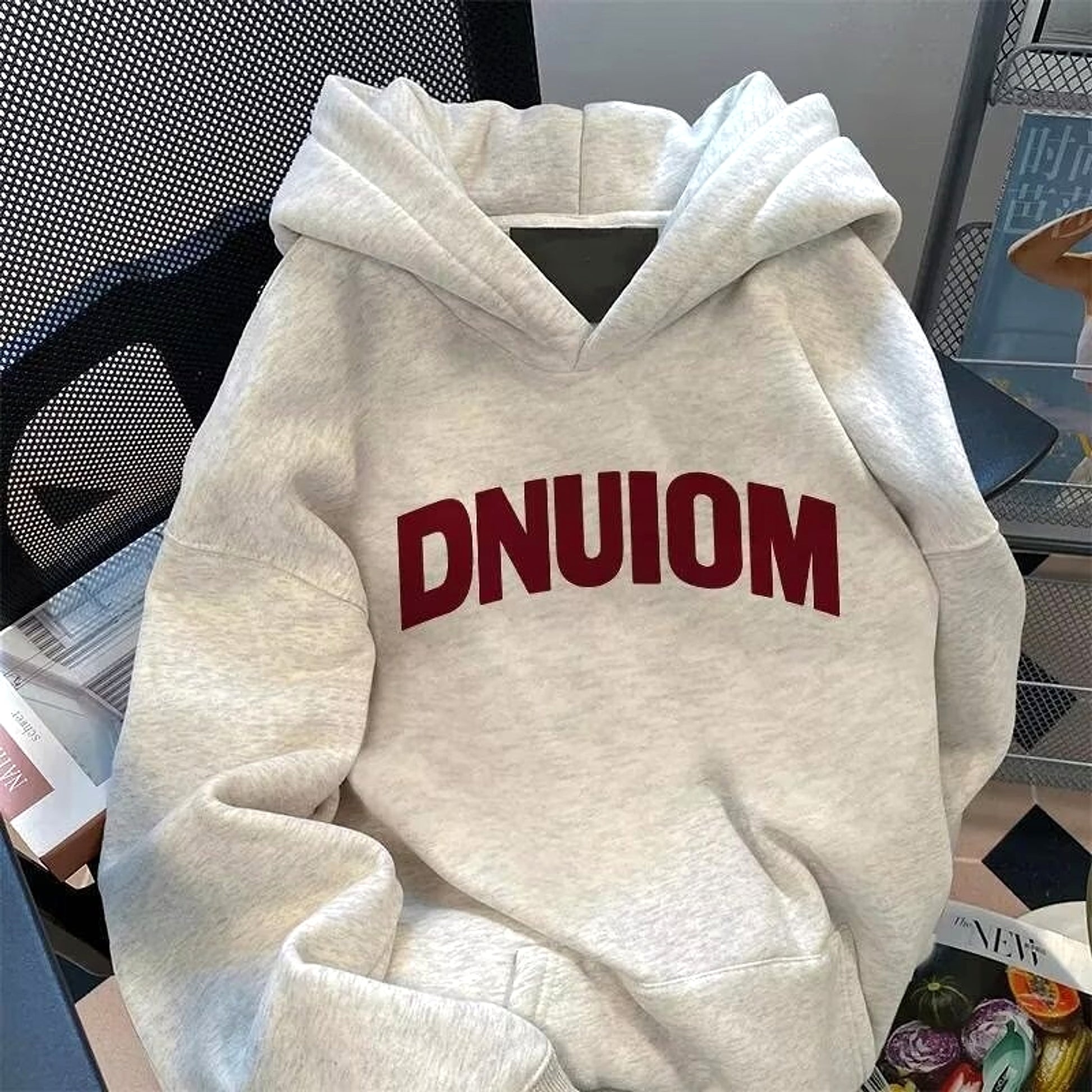 INS Hong Kong Style Loose Fashion Brand Letter Print Sweater - enhanced image 18