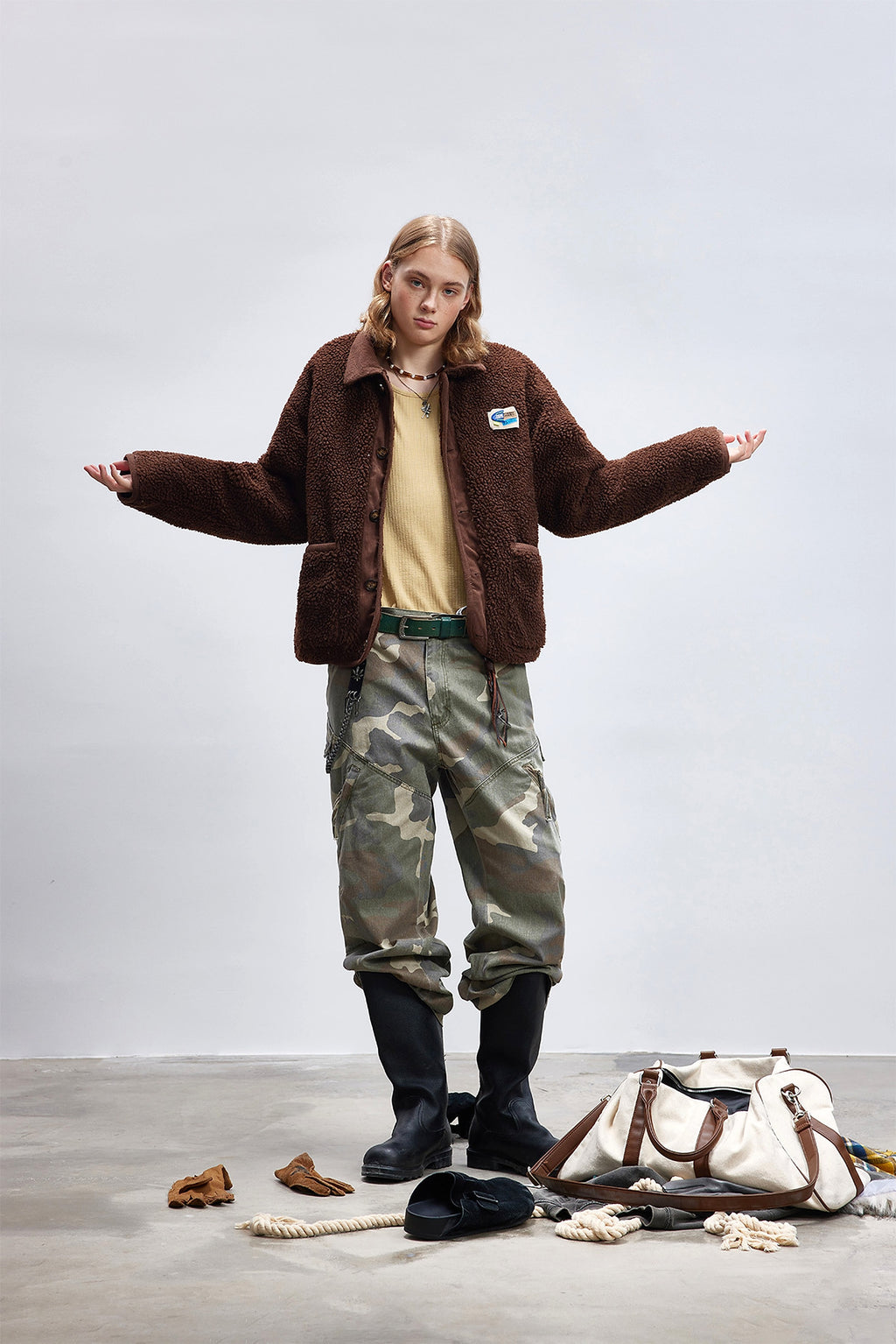 Lamb Wool Cotton Coat Thick Warm - enhanced image 18