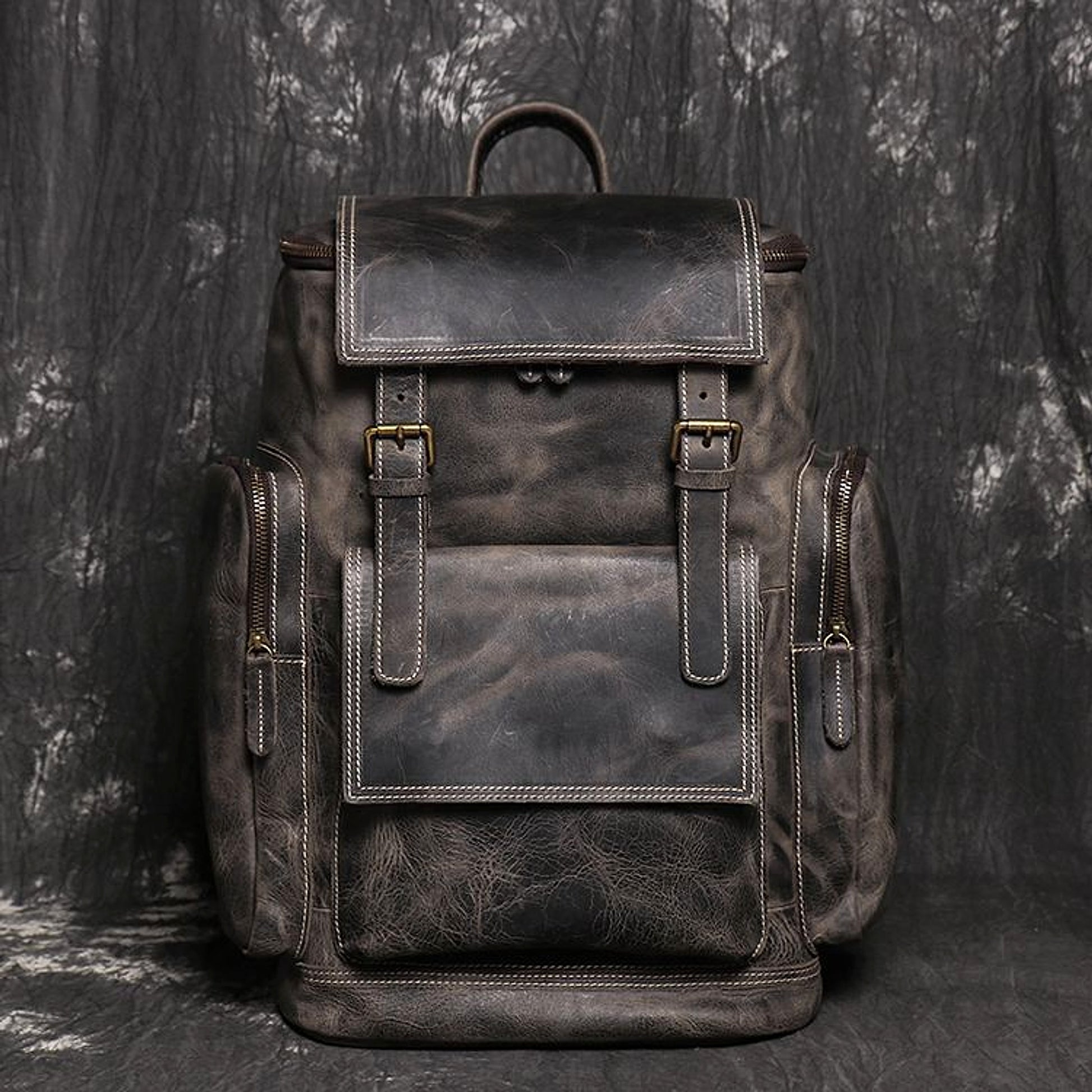 ALLFASHION™ – HeritageLeather Laptop Backpack - enhanced image 18