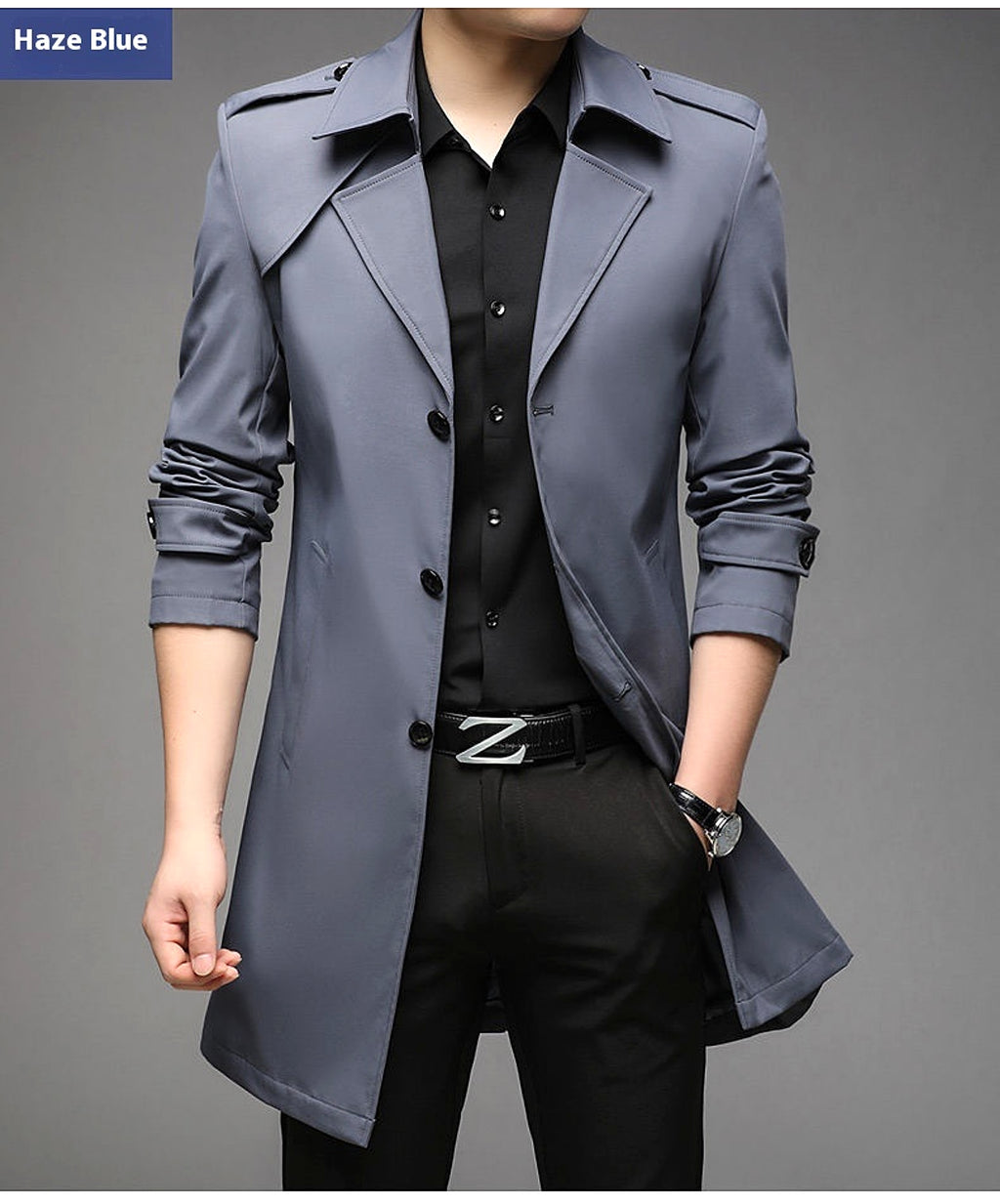 UrbanLayer™ – Mid-Length Trench Coat for Men - enhanced image 18