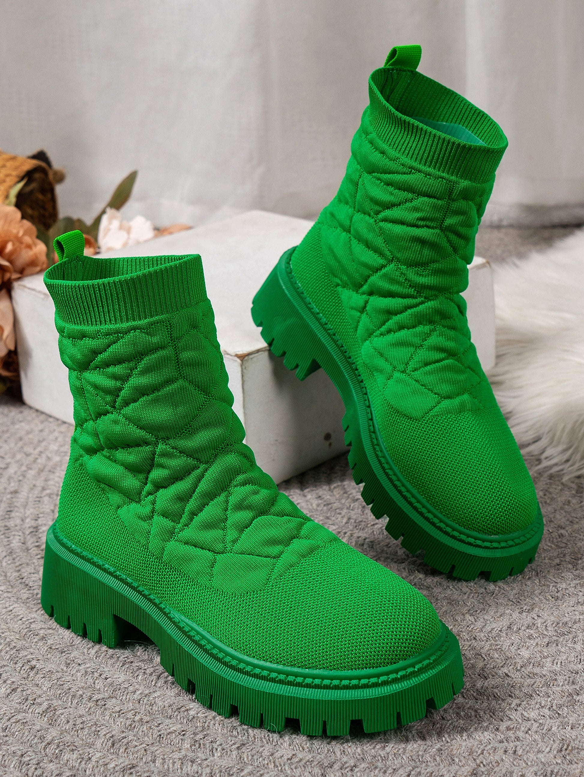 New Women's Flying Woven Sports Short Boots Women - enhanced image 18