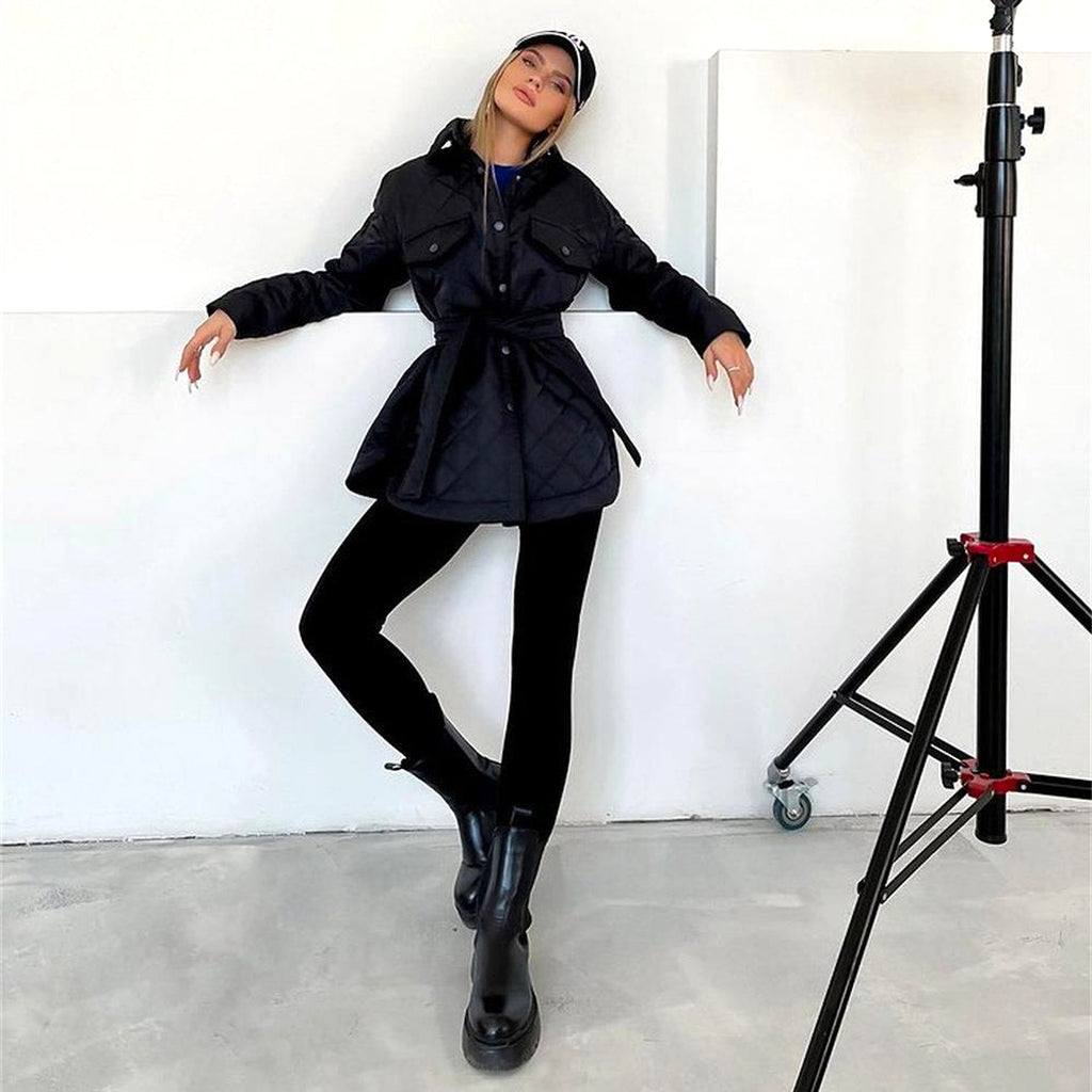 A.1 Women Rhombus Cotton-padded Jacket - enhanced image 18