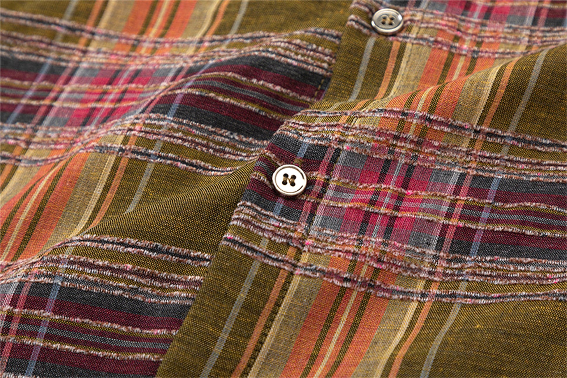 Color-contrast Check Letter Printed Long Sleeve DressShirt - enhanced image 19