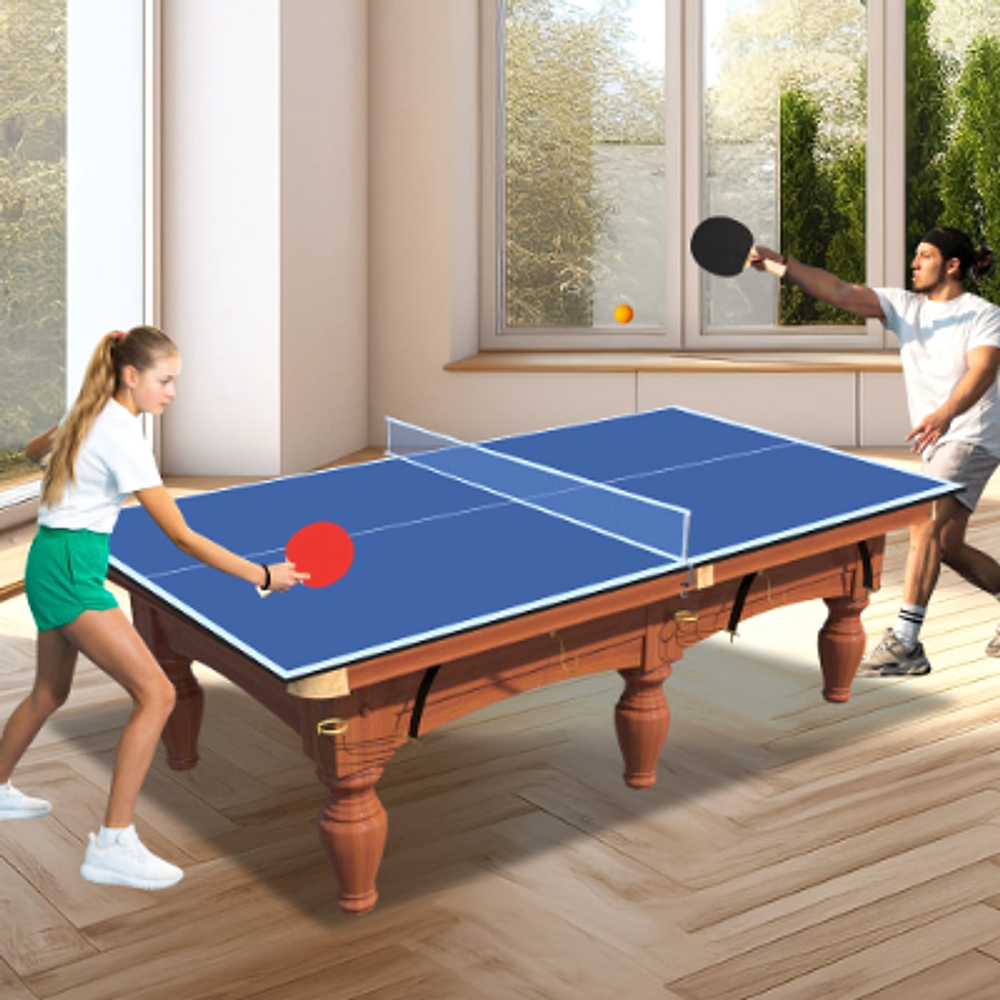 GameMaster™ – 7ft Foldable Ping Pong Tabletop Conversion Board (US Warehouse) - enhanced image 19