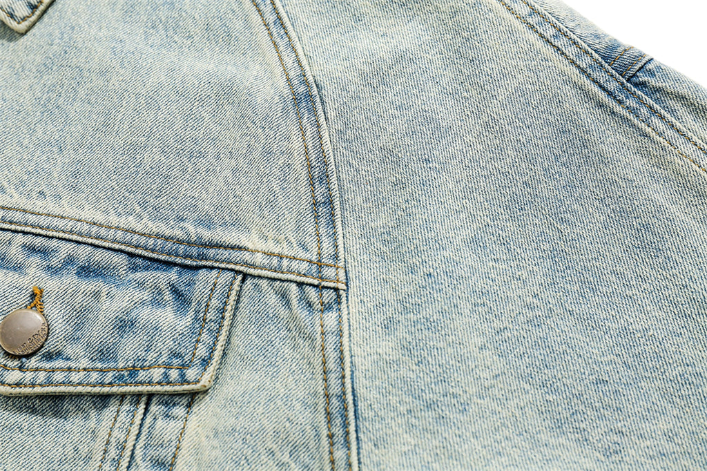 A.1  High Street Old Washing Water Denim Jacket  Women - enhanced image 19