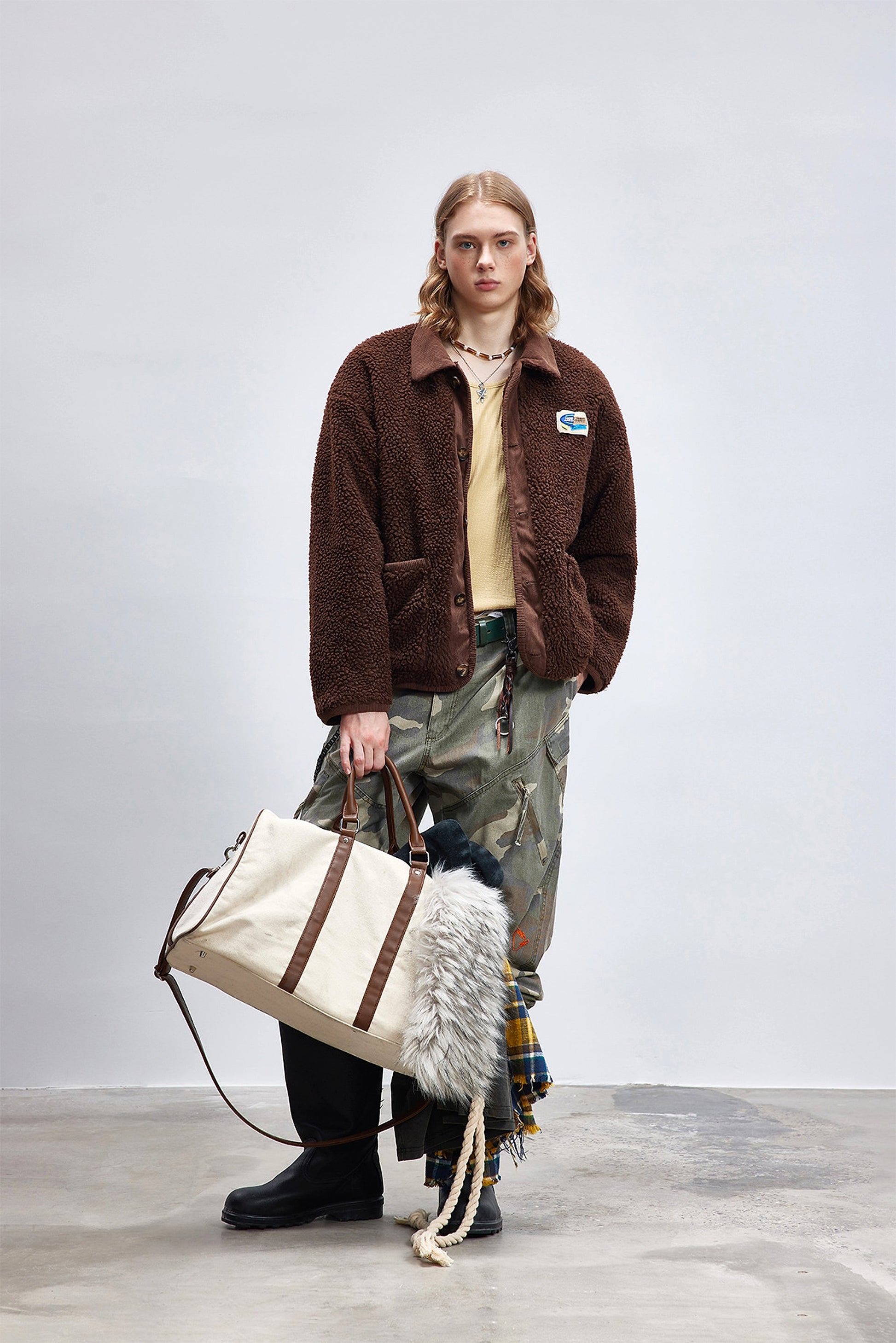 Lamb Wool Cotton Coat Thick Warm - enhanced image 19