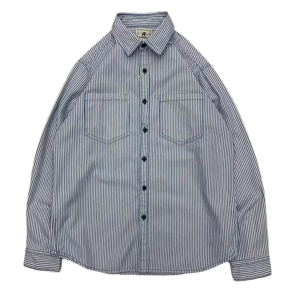 Letter Long Sleeve Loose Boys Summer Trendy All-match Casual DressShirt - enhanced image 19