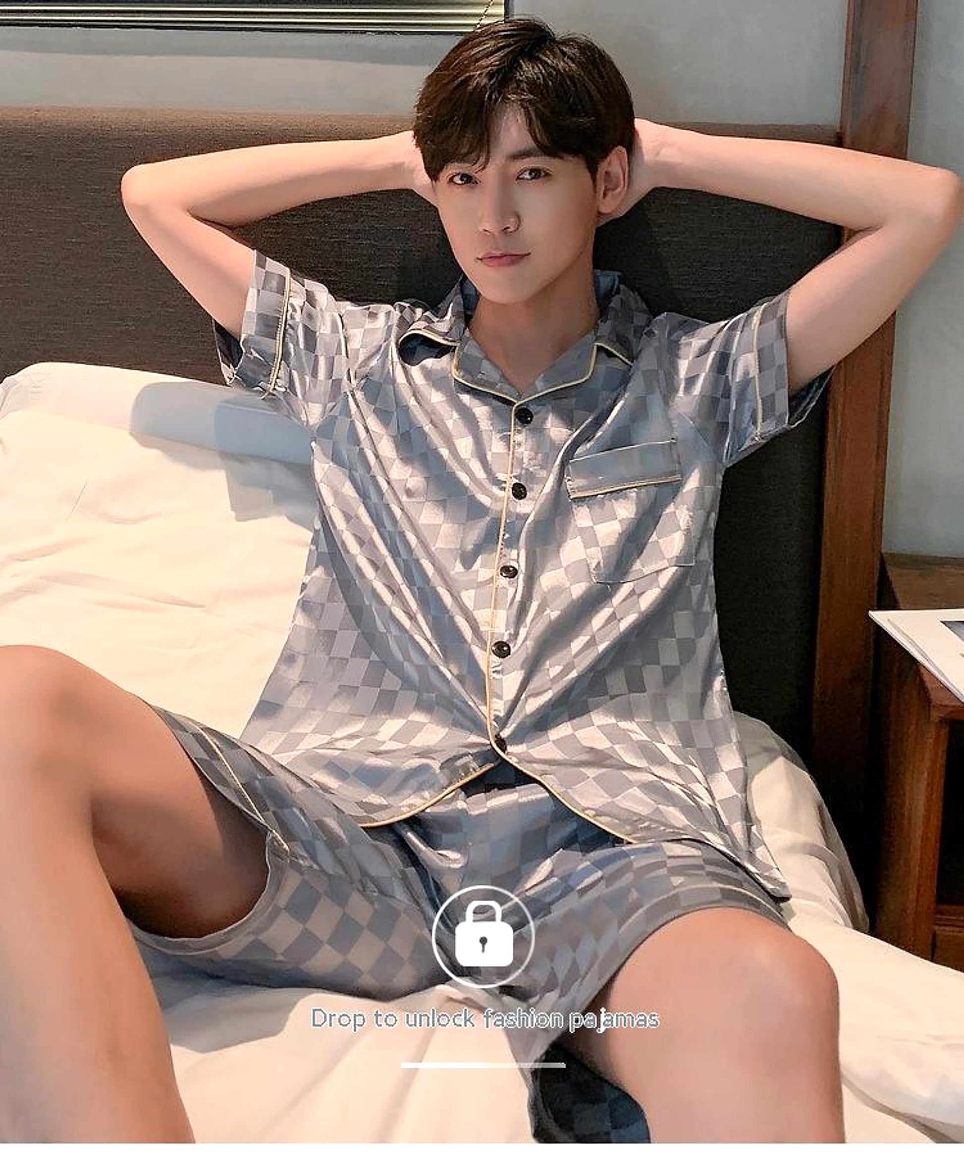 Men's Pajamas Summer Homewear Suit - enhanced image 19