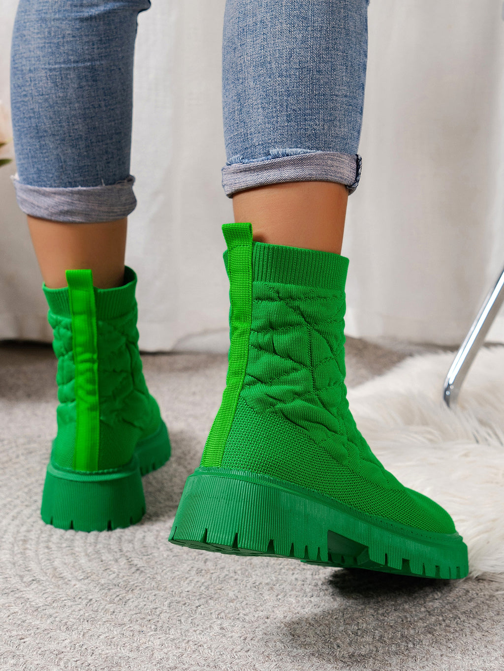 New Women's Flying Woven Sports Short Boots Women - enhanced image 19